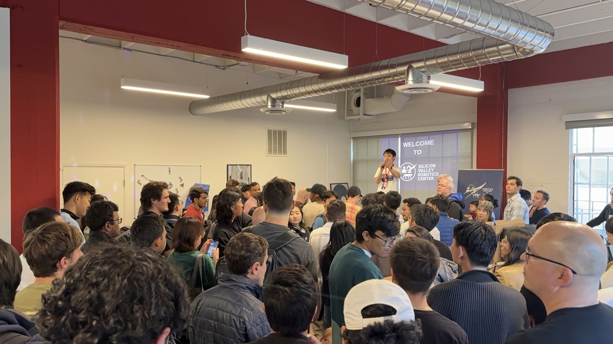 Guests arriving at the Robotics Center of Silicon Valley San Francisco lab
